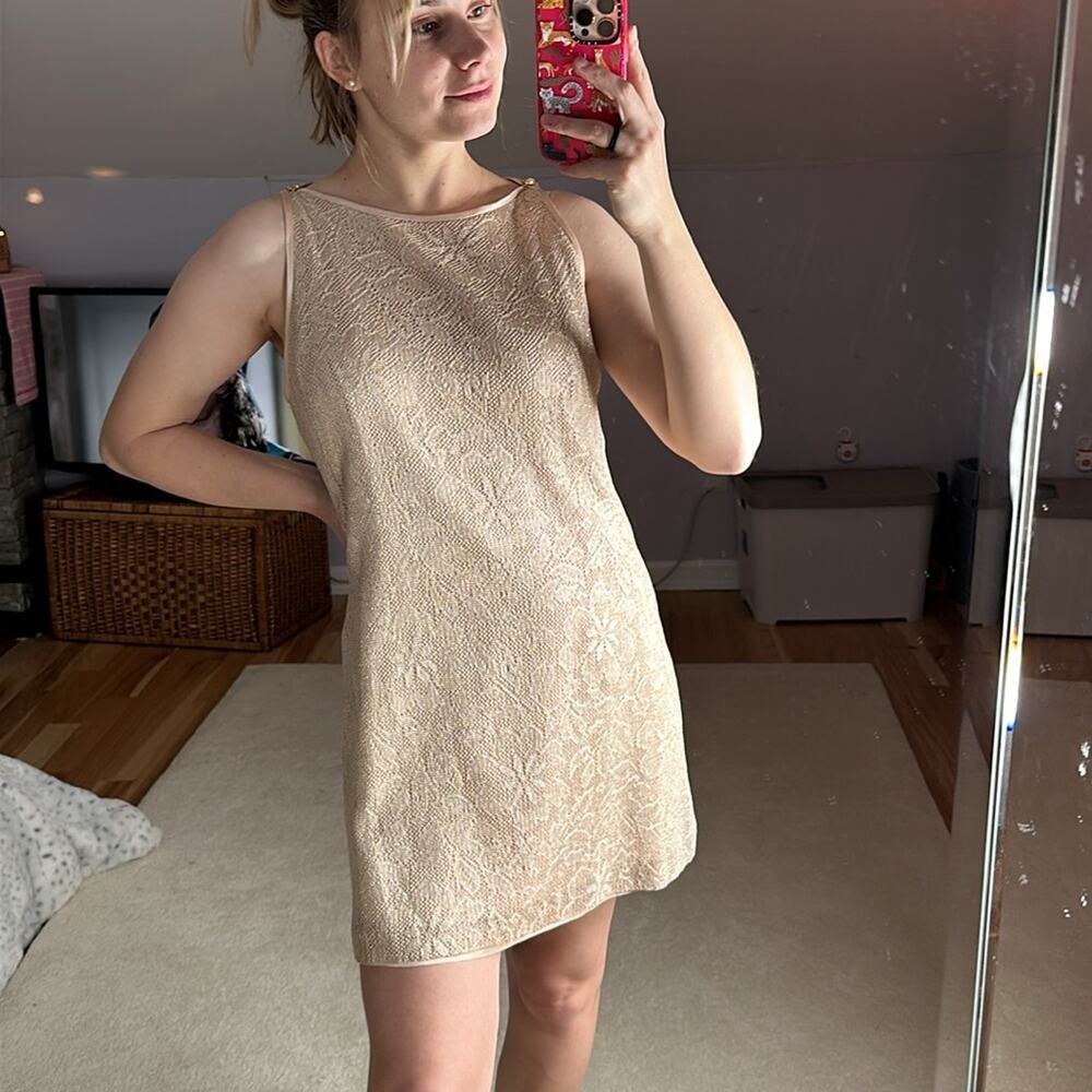 Betsey & Adam: Vintage Gold Dress